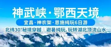 神武峡·鄂西天境 | 避暑纯玩，玩转湖北顶流山水